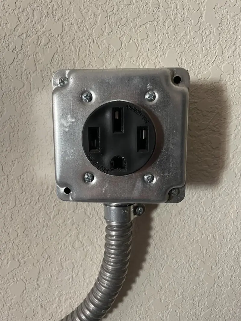 NEMA 14-50 outlet installed for Smart Home Electrical in Eastover